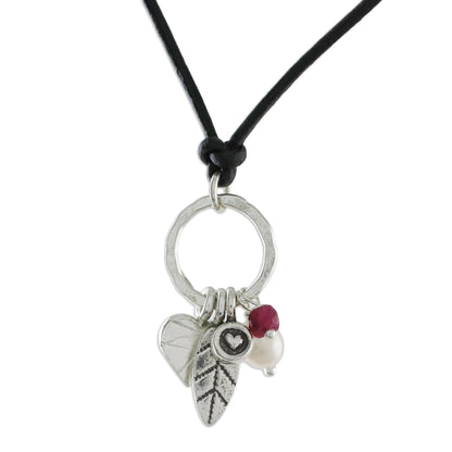Charms of Love Sterling Silver Necklace
