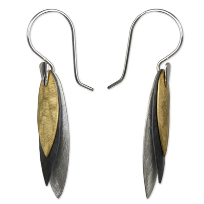 Autumn Leaves Sterling Silver Dangle Earrings