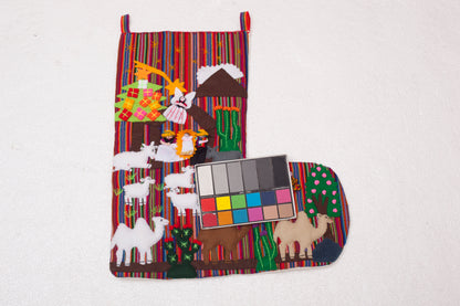 Guiding Star Applique Christmas Stocking