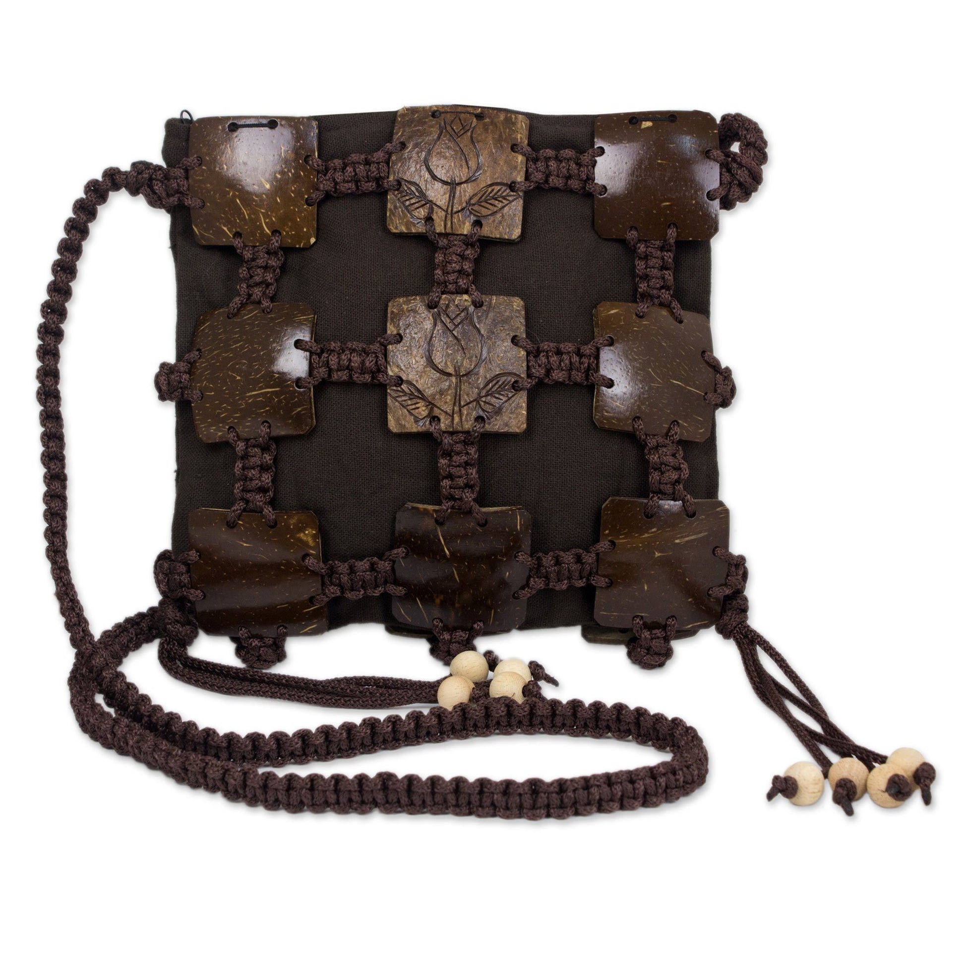 NOVICA - Coconut Shell Shoulder Bag