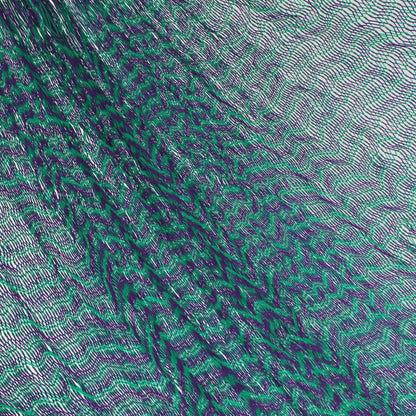 Purple & Teal Hand Woven Nylon Hammock