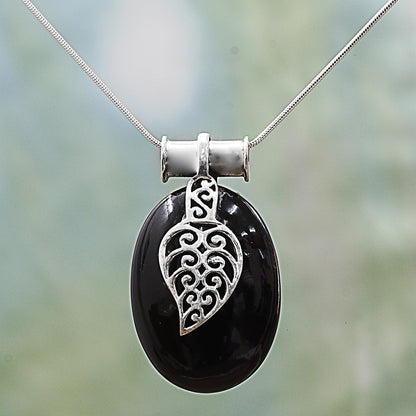 Goddess of the Night Onyx pendant necklace