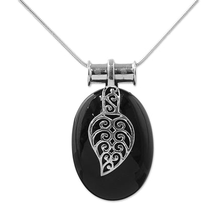 Goddess of the Night Onyx pendant necklace