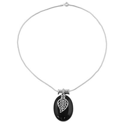 Goddess of the Night Onyx pendant necklace