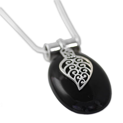 Goddess of the Night Onyx pendant necklace