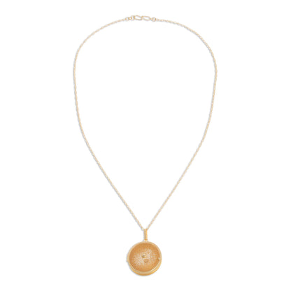 Precious Secret Gold-Plated Silver Locket Necklace