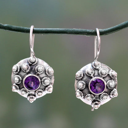 Splendor Amethyst drop earrings