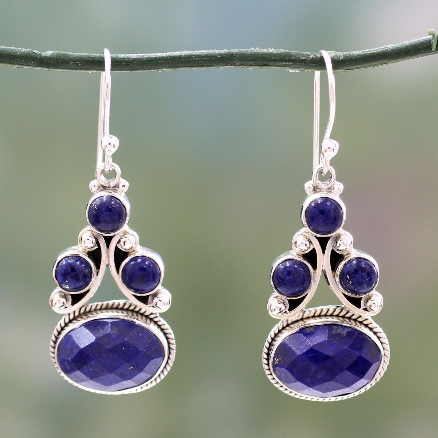 Love Foretold Lapis Lazuli Dangle Earrings