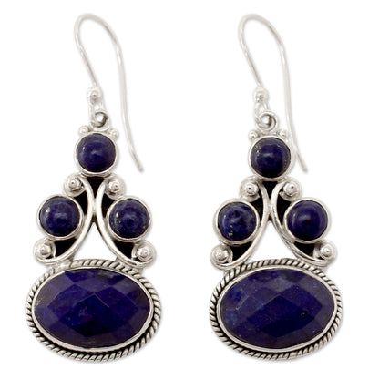 Love Foretold Lapis Lazuli Dangle Earrings