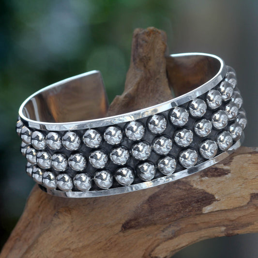 Linear Power Sterling Silver Bracelets