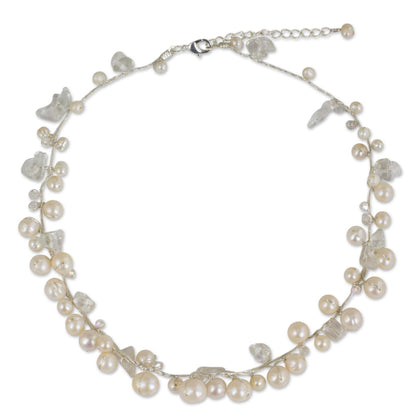 River of Snow Freshwater Pearl Strand Necklace