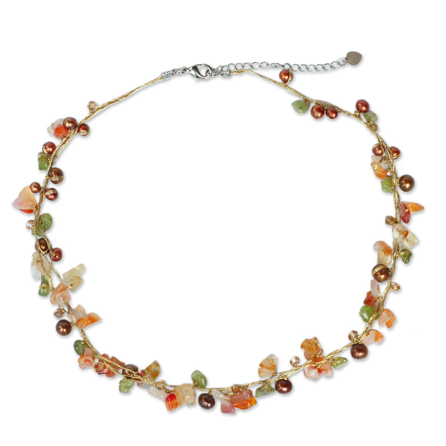 Tropical Elite Carnelian & Peridot Necklace