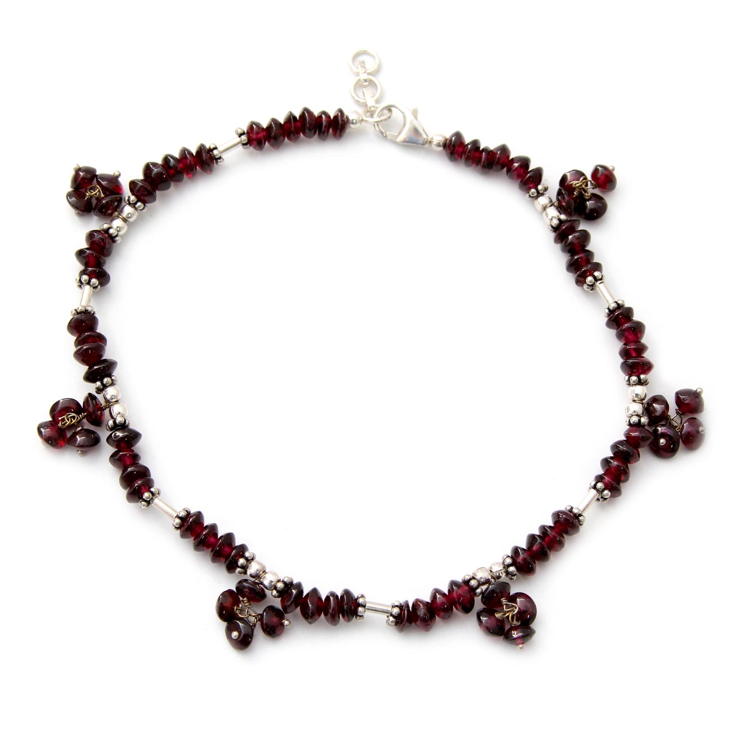 Red Berries Garnet anklet