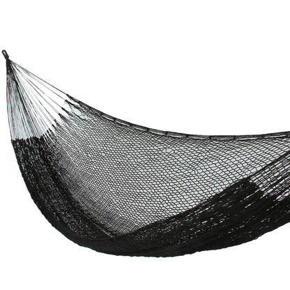 Shadows Fair Trade Black Rope Hammock (Single)