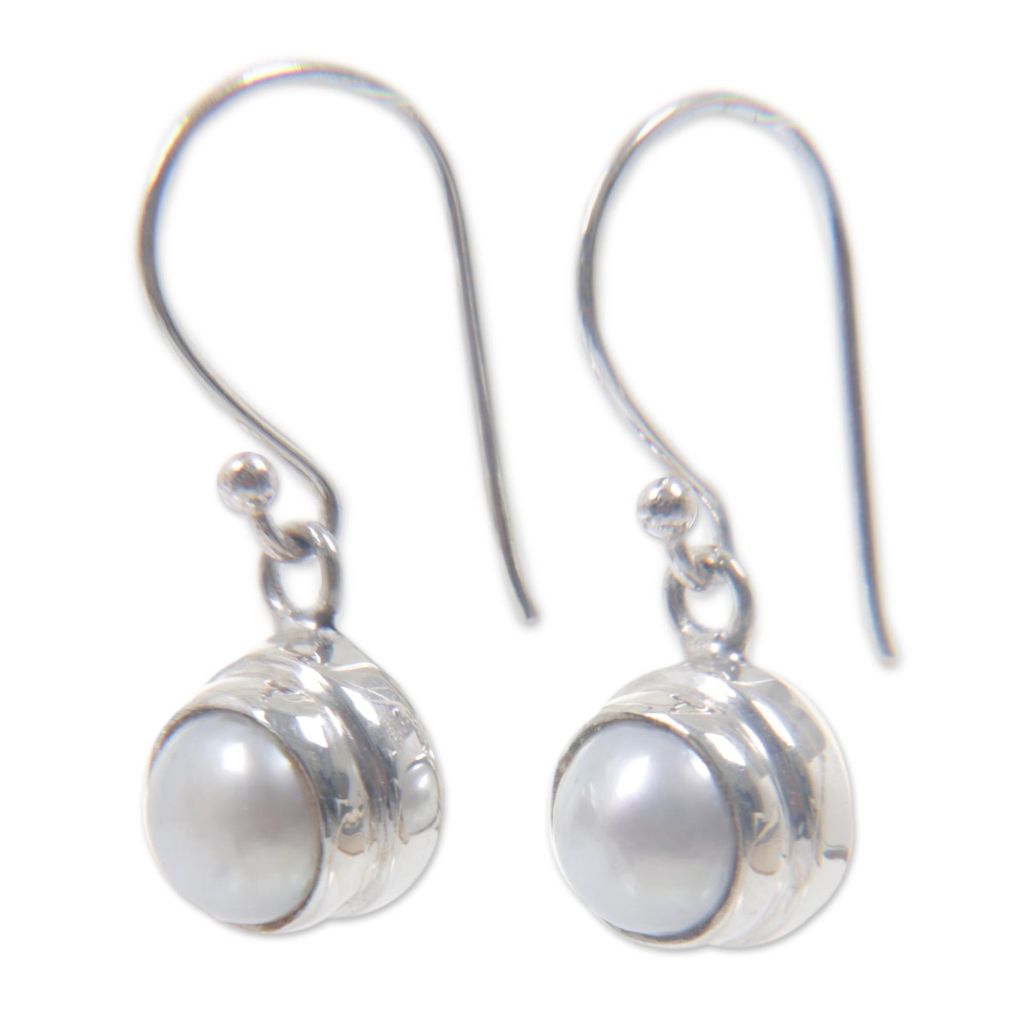 Full Moon Pearl Earrings