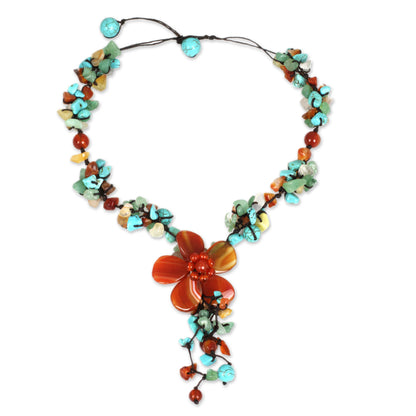 Summer Flower Y-Necklace