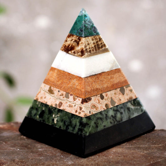Empowered Handcrafted Gemstone Pyramid