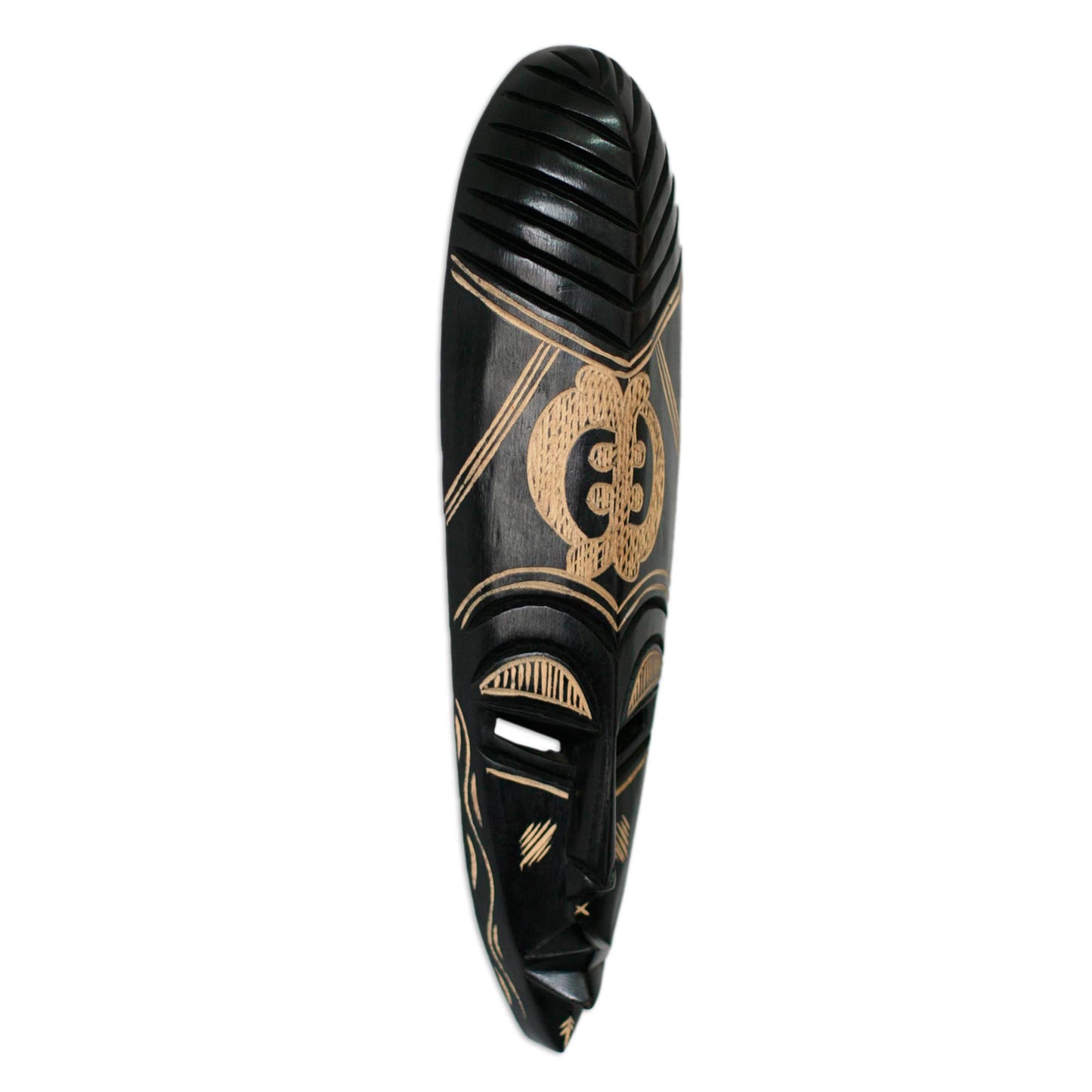 God is My Guide African Wood Mask