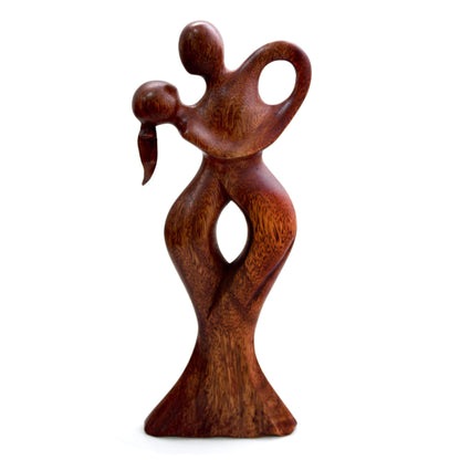 Dancing Couple Wood Sculpture