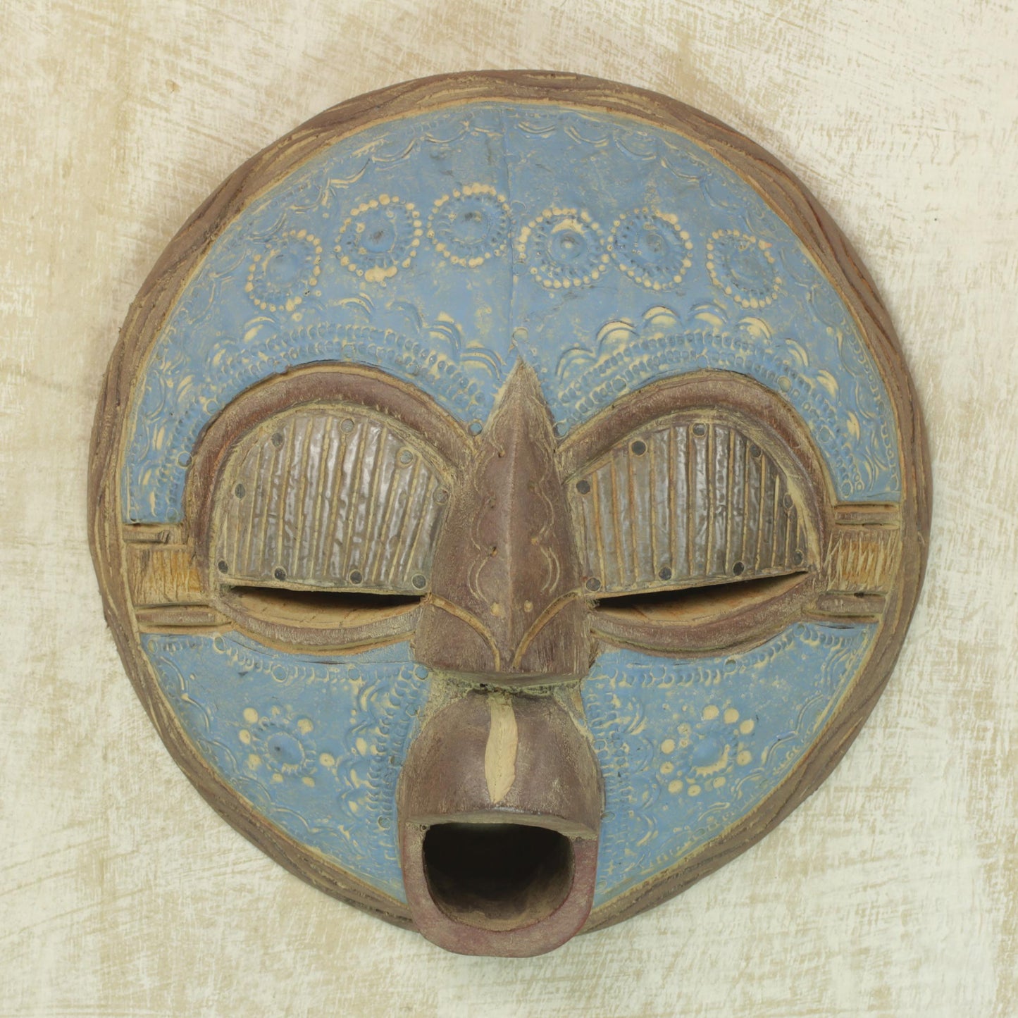 New Love Ghanaian Wood Mask from Africa