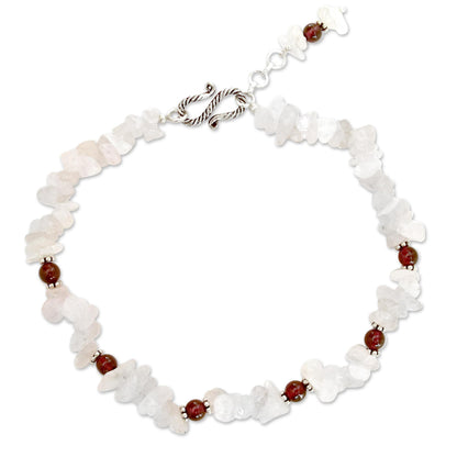 All About Love Beaded Rose Quartz Bracelet