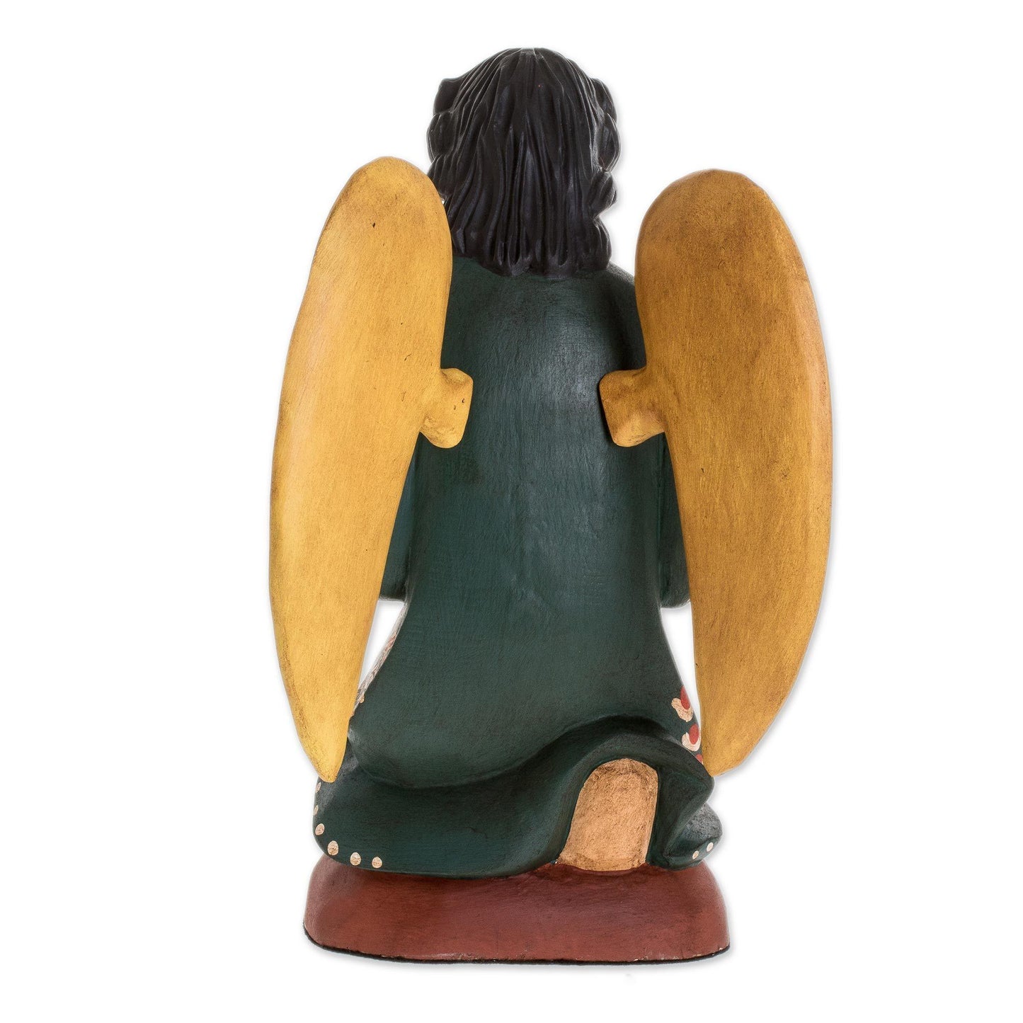 Angel of Gratitude Handcrafted Pinewood Sculpture