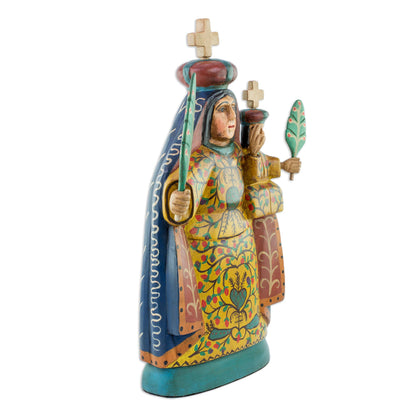 Our Lady of Candelaria Handcrafted Religious Wood Sculpture
