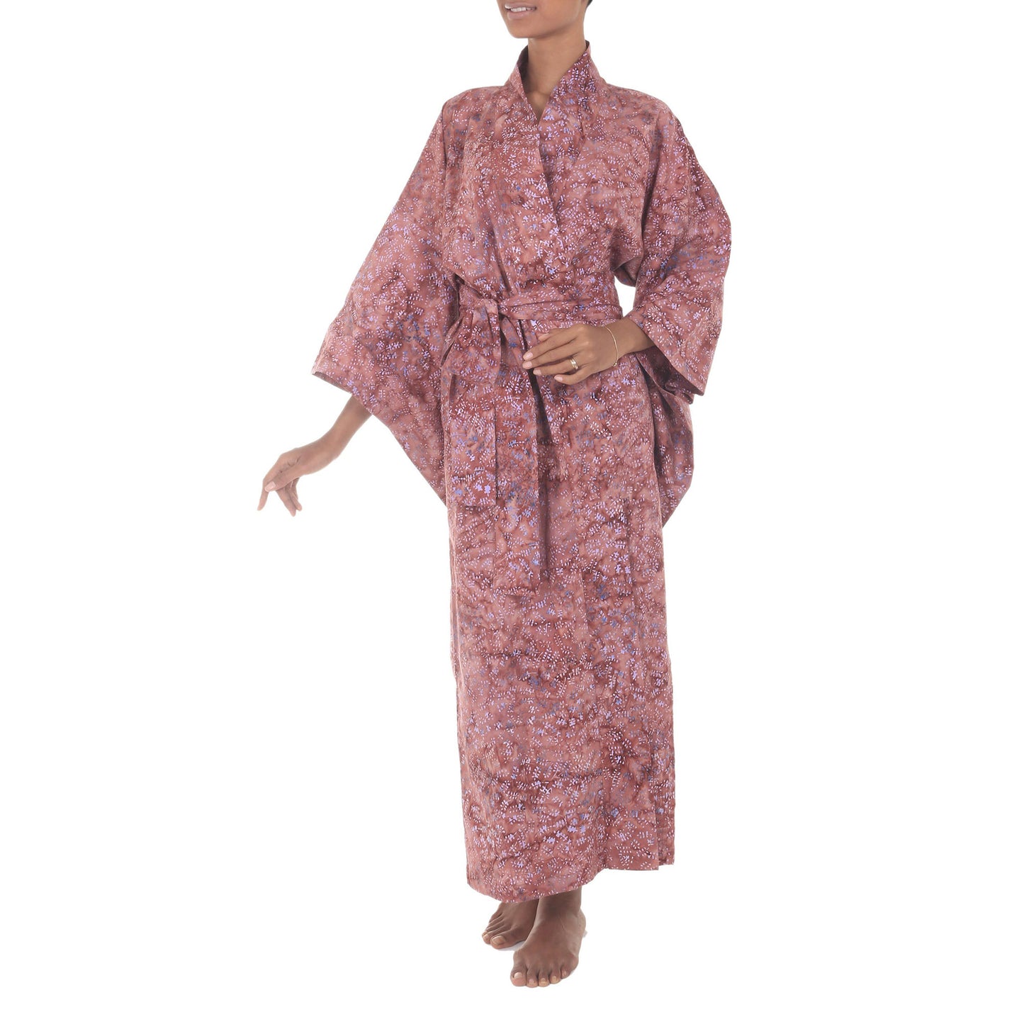 Earth Dancer Brick Red Cotton Robe