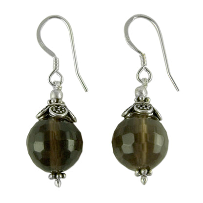 Jaipur Sonnet Smoky quartz dangle earrings