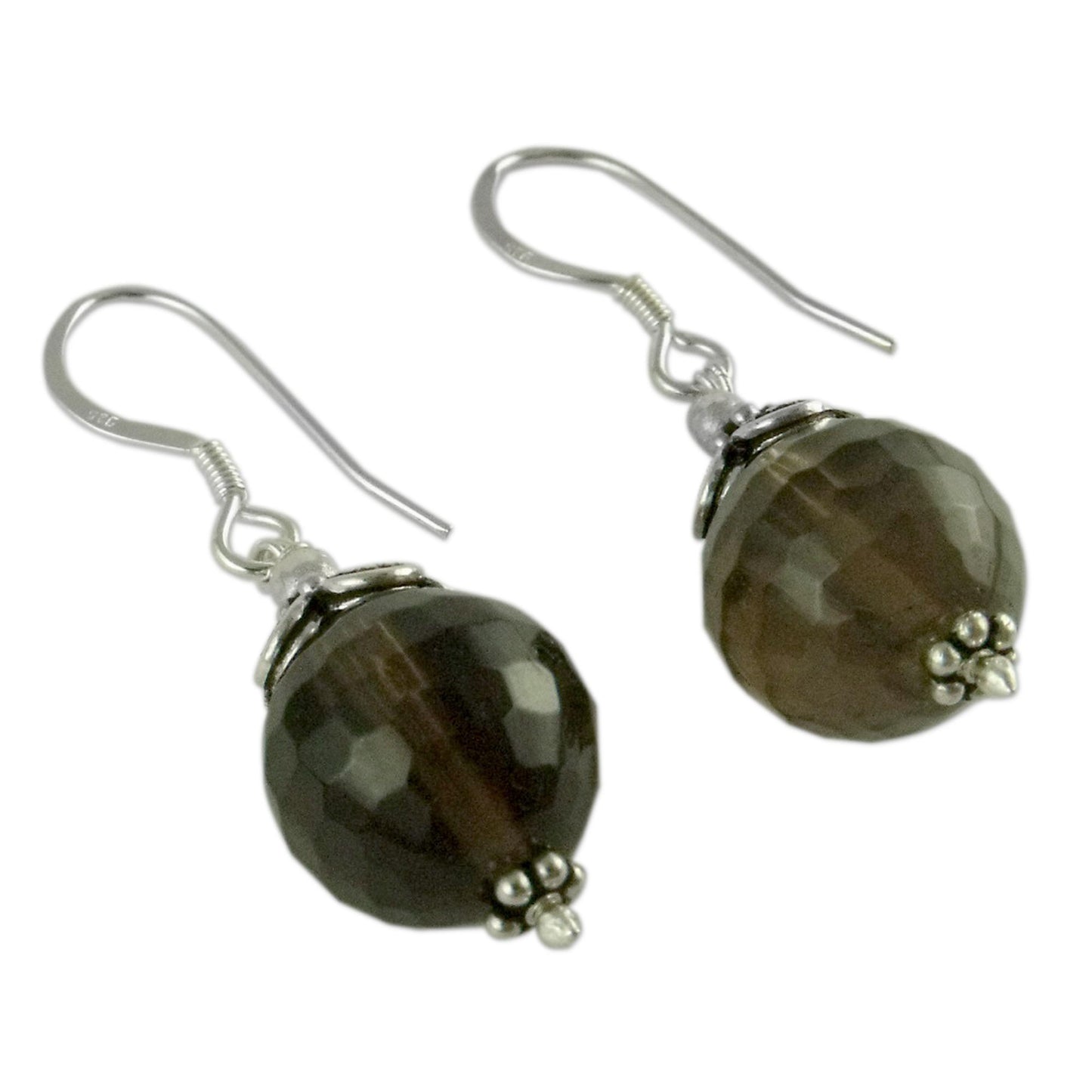 Jaipur Sonnet Smoky quartz dangle earrings