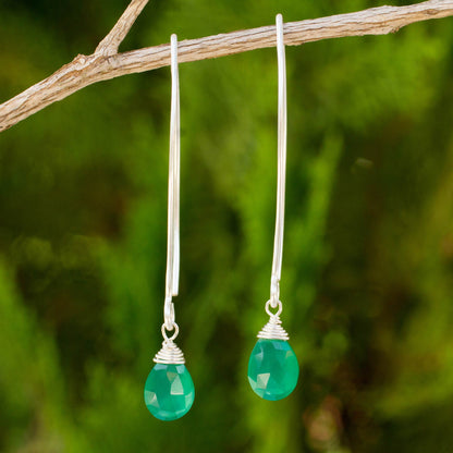Sublime Chalcedony Sterling Silver Earrings