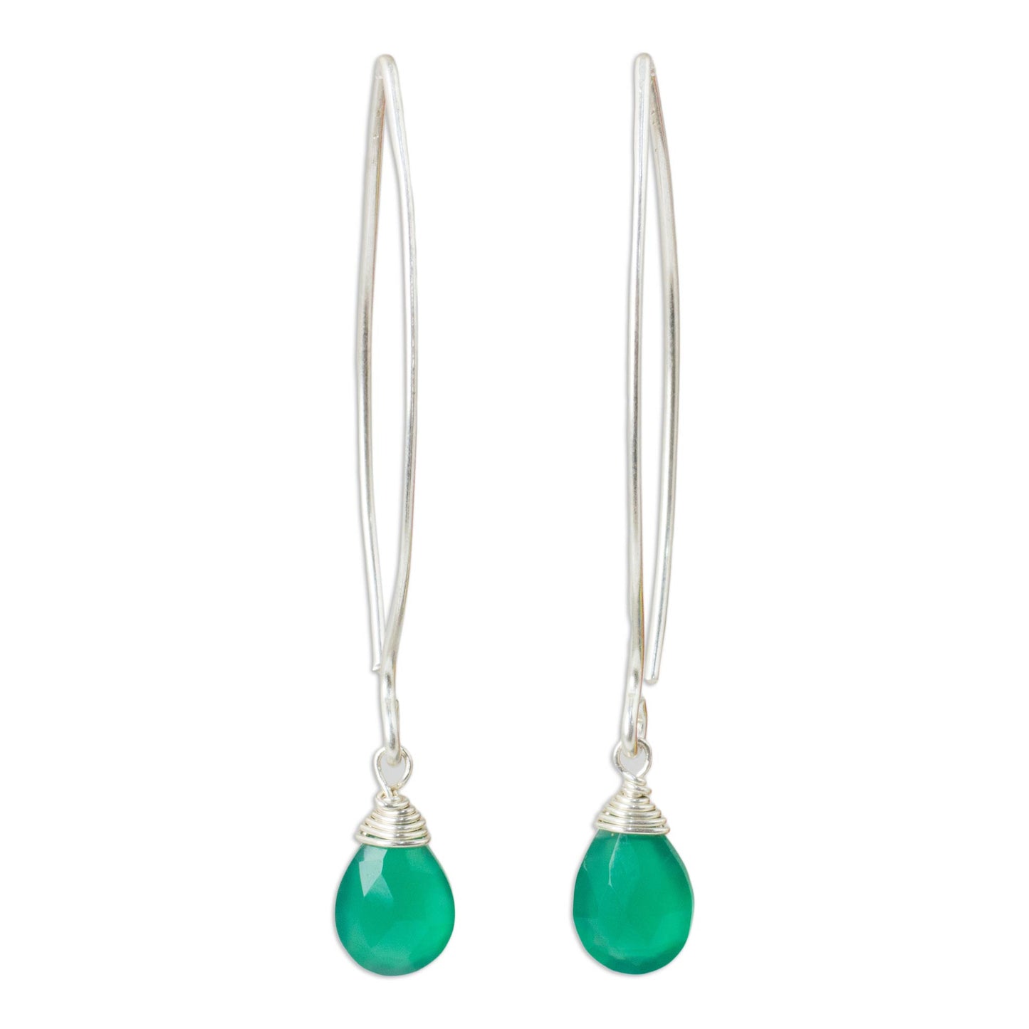 Sublime Chalcedony Sterling Silver Earrings