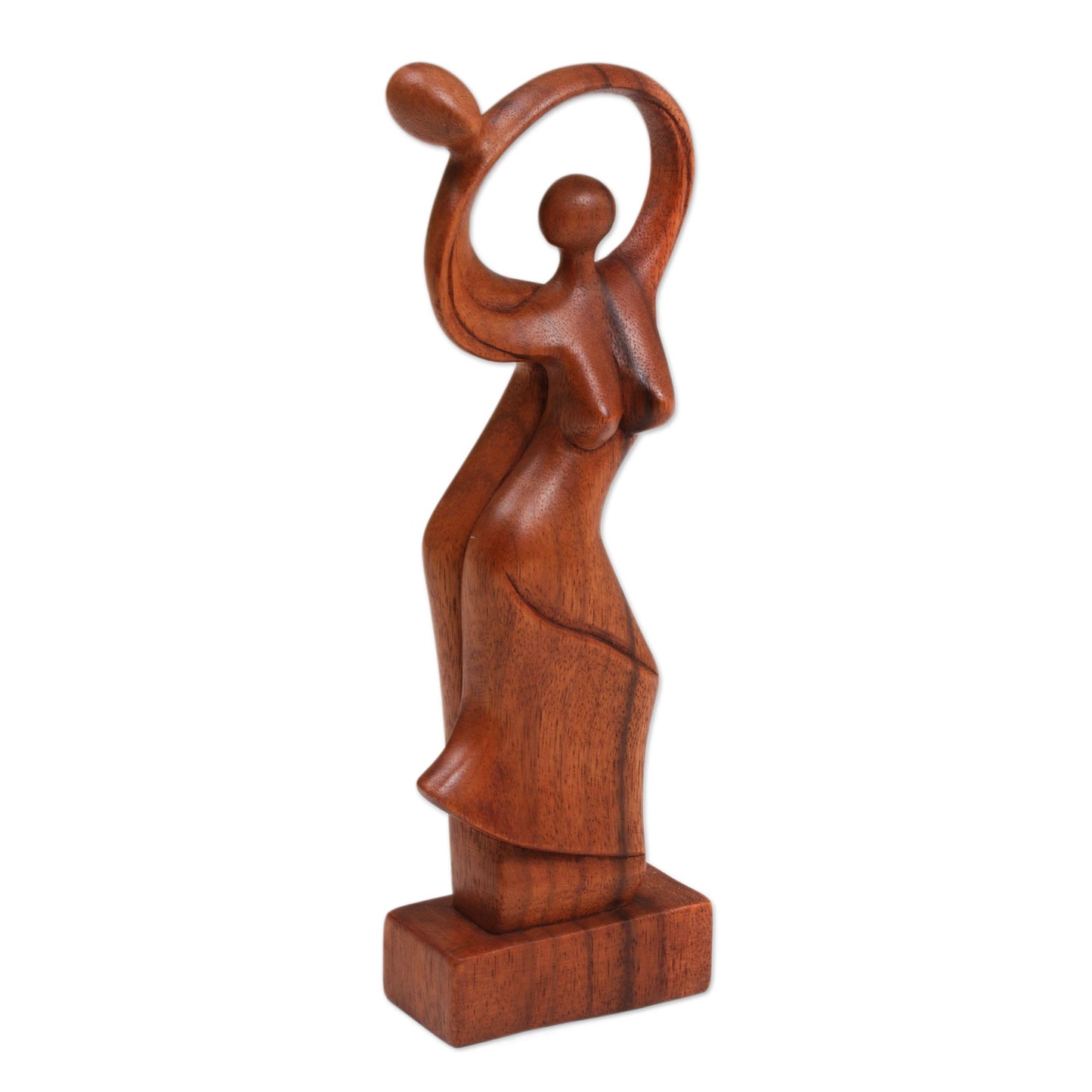 Dancing Couple Romantic Wood Sculpture