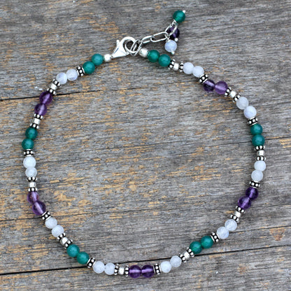 Head Over Heels Multi-Gem Aventurine Anklet