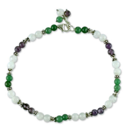 Head Over Heels Multi-Gem Aventurine Anklet