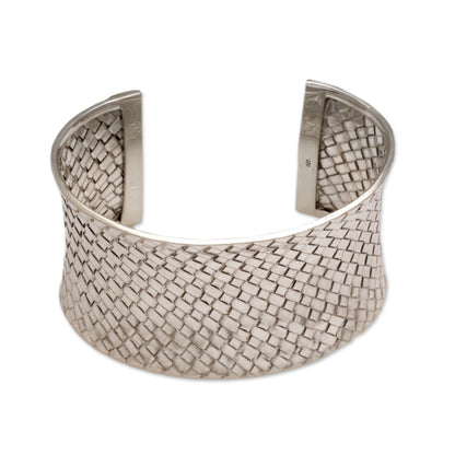 Circle of Joy Sterling silver cuff bracelet