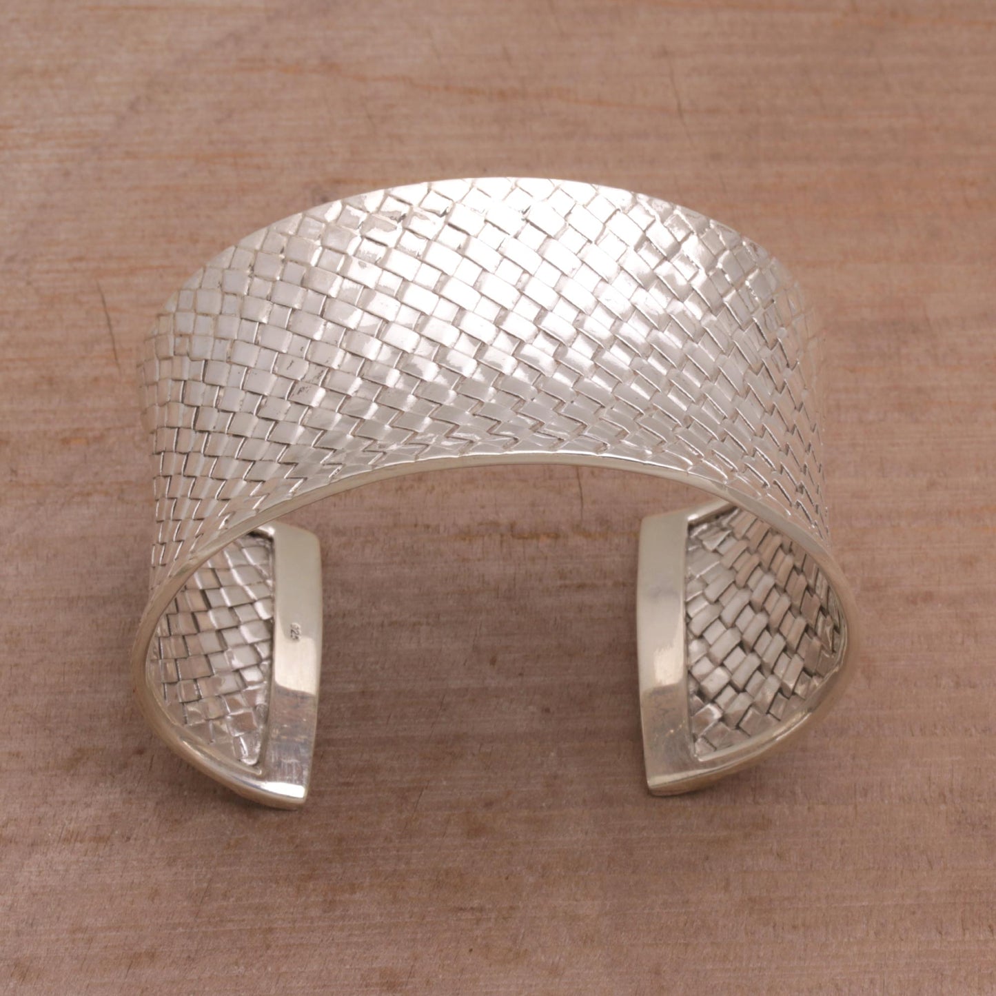 Circle of Joy Sterling silver cuff bracelet