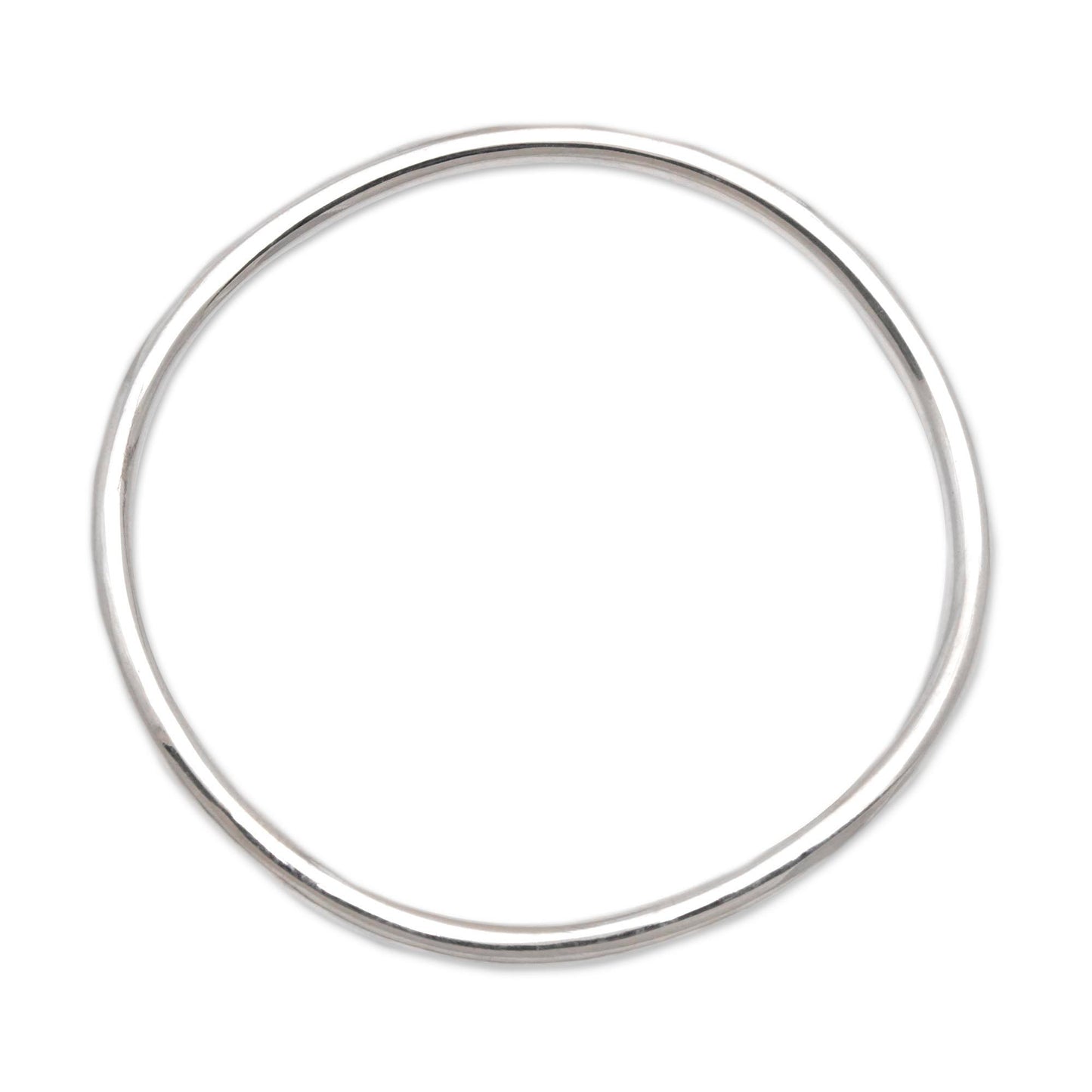 Sleek & Chic Sterling Silver Bangle Bracelet