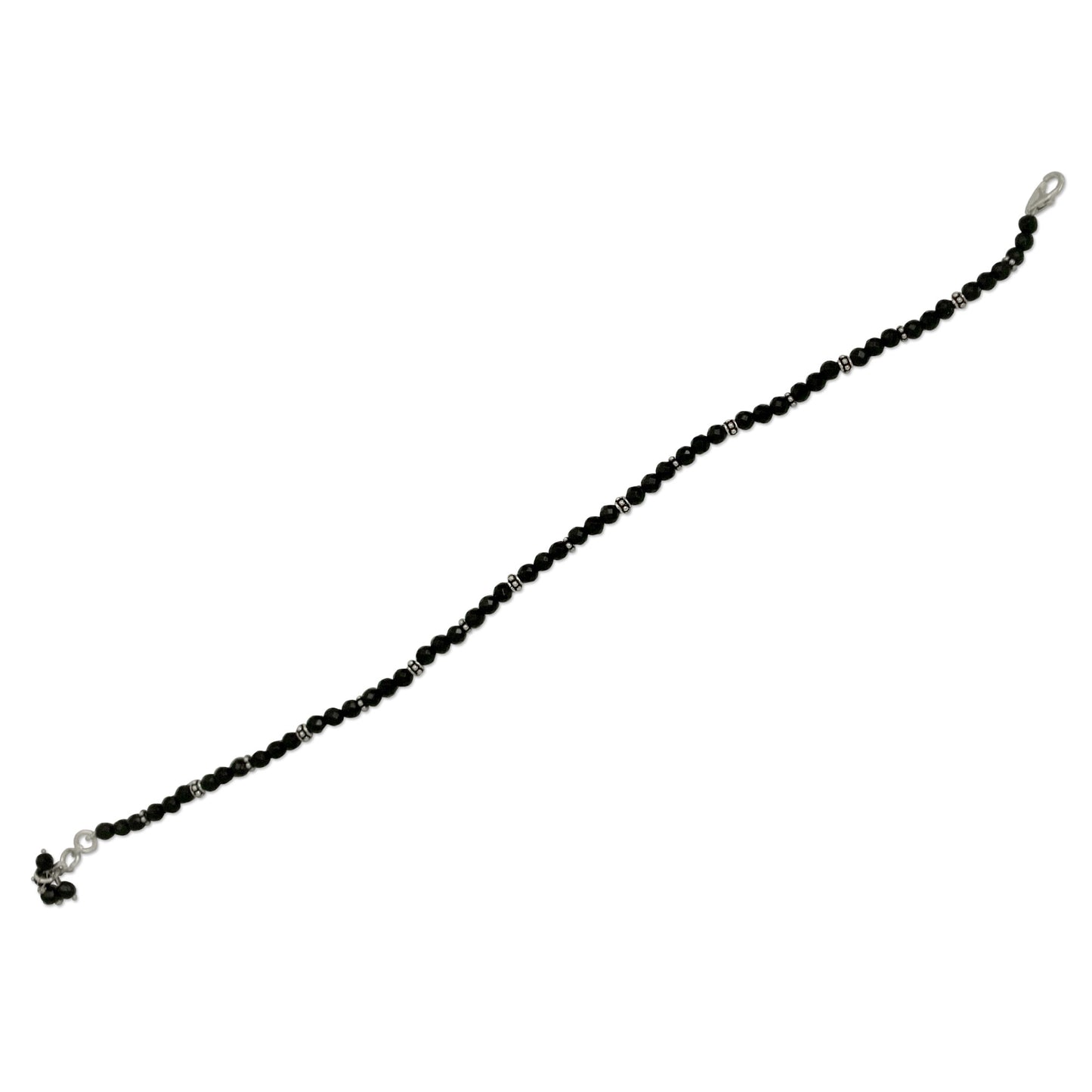 Midnight Grace Beaded Anklet