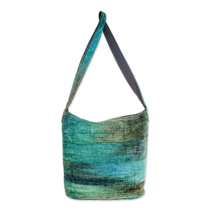 Jade Magic Bamboo Chenille Shoulder Bag