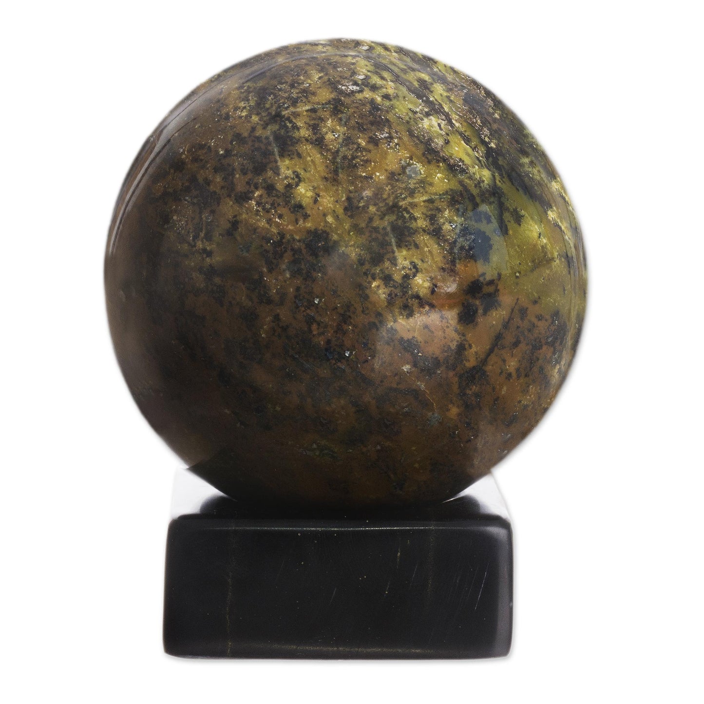 Forest Whisper Serpentine & Onyx Sculpture