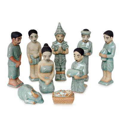 Thai Christmas Holiday Nativity Scene