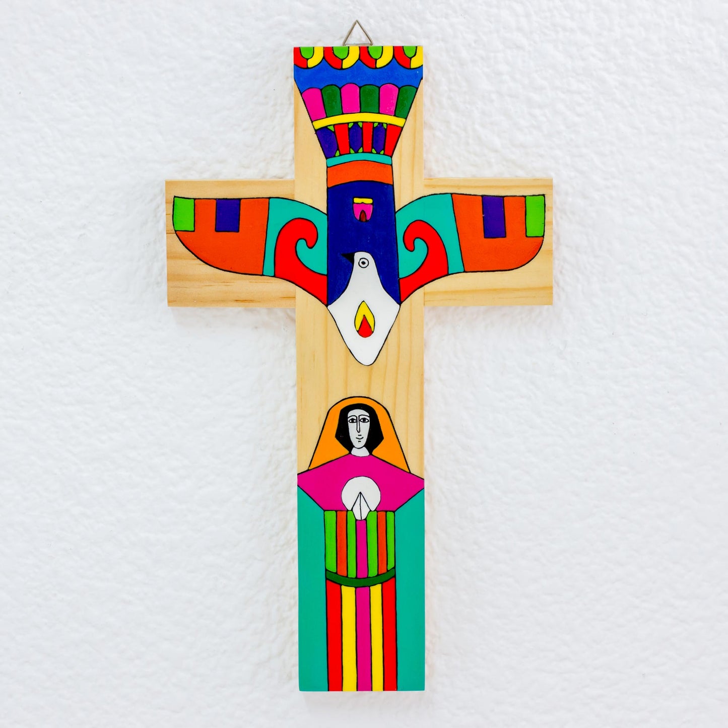 Holy Spirit Religious Wood Wall Cross