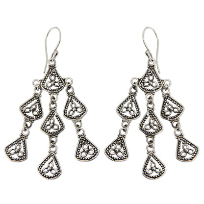 Bali Belle Sterling Silver Chandelier Earrings