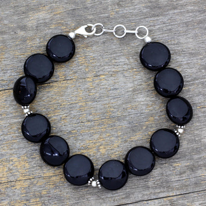 Destiny Onyx beaded bracelet