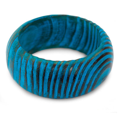 Ocean Empress Wood bangle bracelet