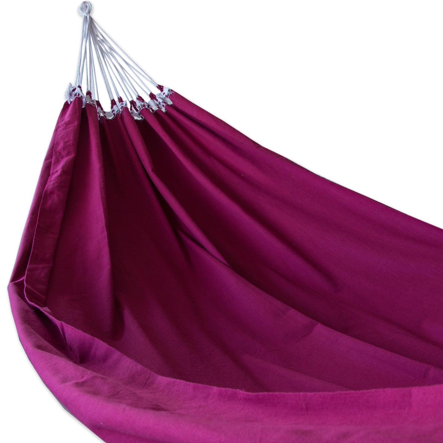 Ipanema Wine Fair Trade Cotton Solid Burgundy Hammock (Single)