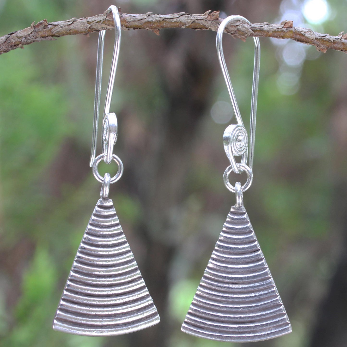 Karen Song Sterling silver dangle earrings