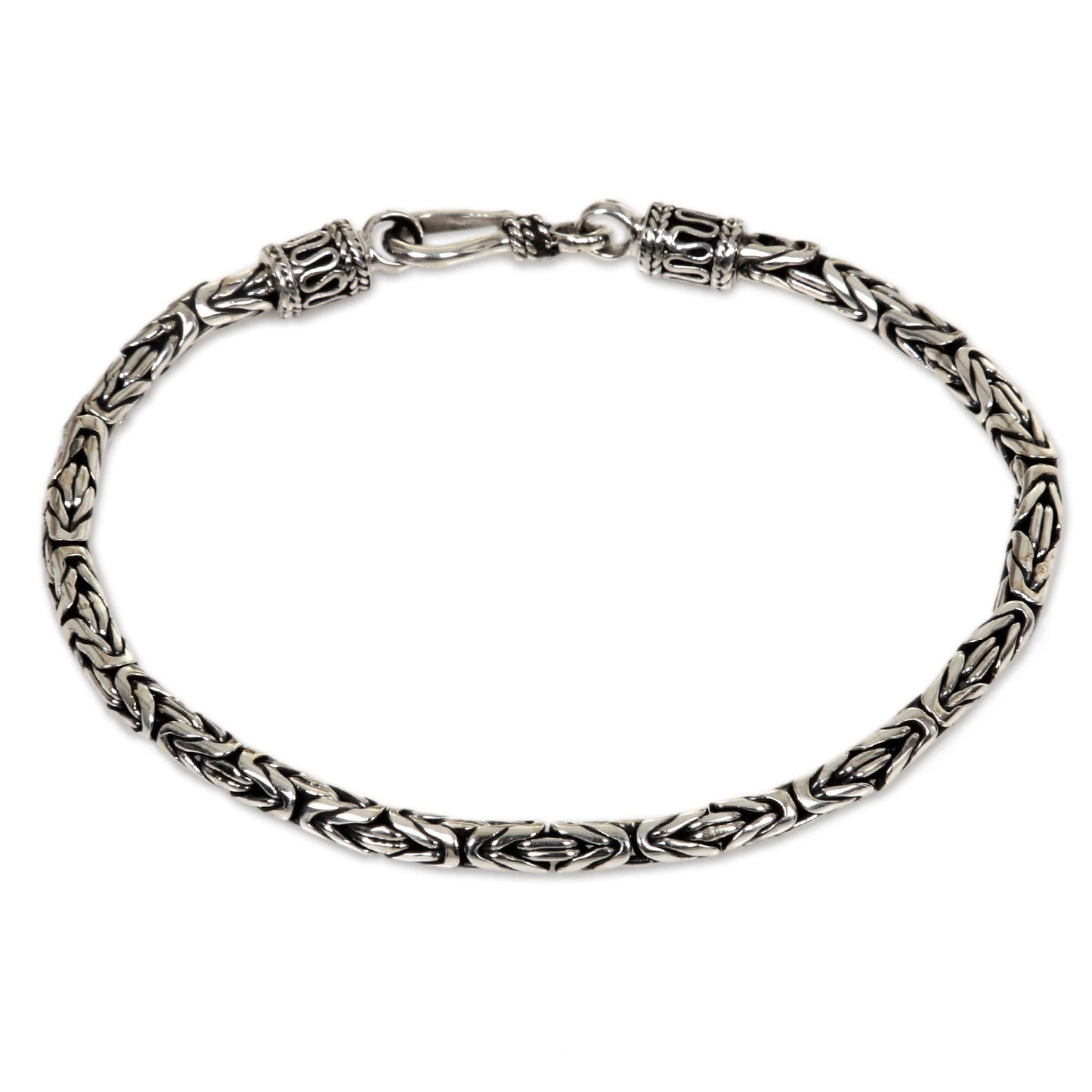 Borobudur Sterling Silver Chain Bracelet