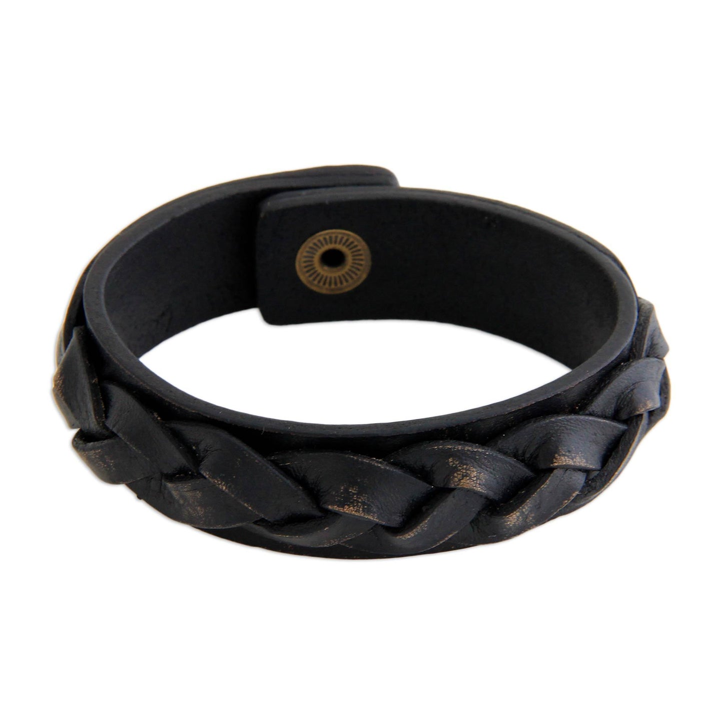 Men's Distressed Leather Bracelet